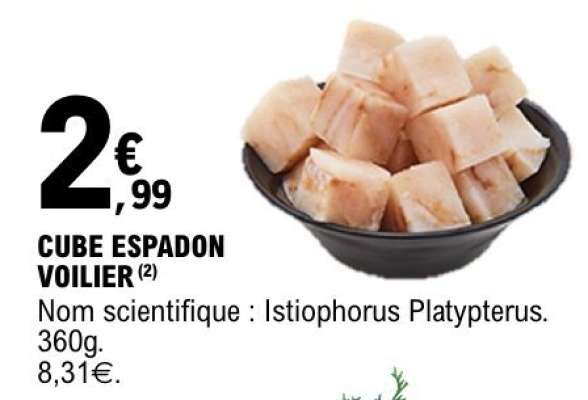 CUBE ESPADON VOILIER