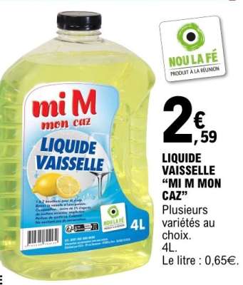 LIQUIDE VAISSELLE “MI M MON CAZ”