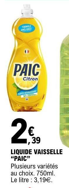 LIQUIDE VAISSELLE “PAIC”