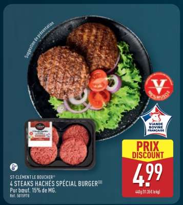4 Steaks Hachés Spécial Burger