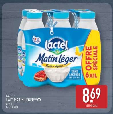 Lactel Lait Matin Léger