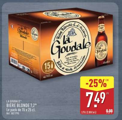 LA GOUDALE® BIÈRE BLONDE 7,2°