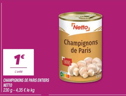CHAMPIGNONS DE PARIS ENTIERS