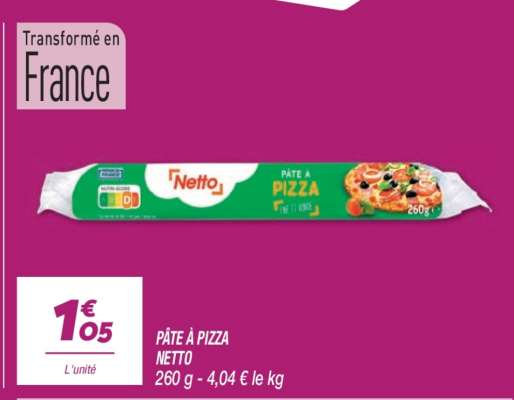 Pâte à Pizza Netto
