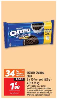 Biscuits Original Oreo