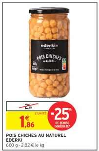 POIS CHICHES AU NATUREL EDERKI