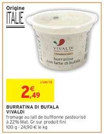 BURRATINA DI BUFALA VIVALDI