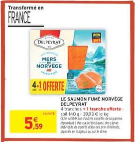 LE SAUMON FUMÉ NORVÈGE "DELPEYRAT"