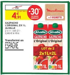 GAZPACHO L'ORIGINAL 2X1L ALVALLE
