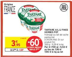 TARTARE Ail & fines herbes pot