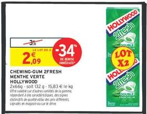 CHEWING GUM 2FRESH MENTHE VERTE HOLLYWOOD
