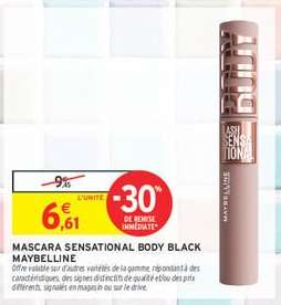 MASCARA SENSATIONAL BODY BLACK MAYBELLINE