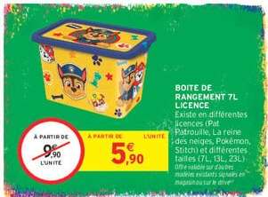 BOITE DE RANGEMENT 7L LICENCE