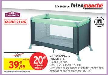 Lit Parapluie Pommette