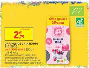 GRAINES DE CHIA HAPPY BIO 250G