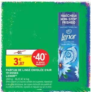 PARFUM DE LINGE ENVOLÉE D'AIR 19 DOSES LENOR