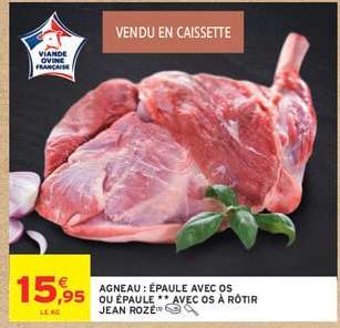 AGNEAU : ÉPAULE AVEC OS OU ÉPAULE ** AVEC OS À RÔTIR JEAN ROZÉ