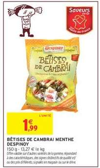 Bêtises de Cambrai Menthe Despinoy