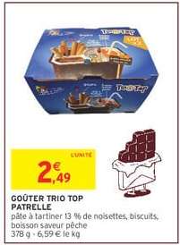 GOÛTER TRIO TOP PATRELLE