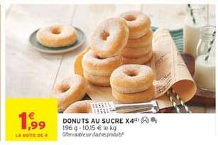 DONUTS AU SUCRE X4