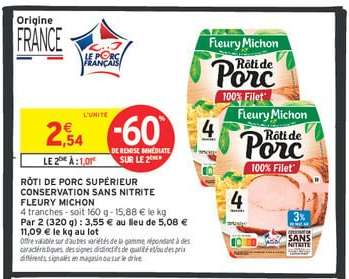 FLEURY MICHON Rôti de porc