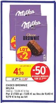 MILKA Choco Brownie