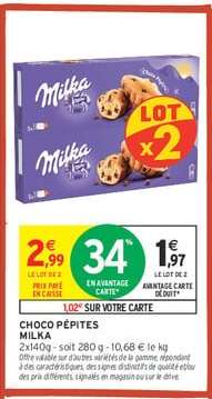 MILKA CHOCO PÉPITES