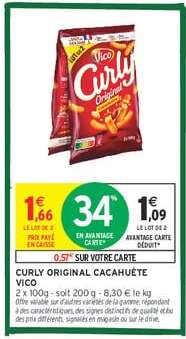 Curly Original Cacahuète Vico
