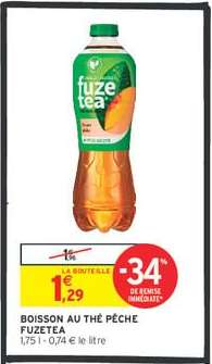 BOISSON AU THÉ PÊCHE FUZETEA