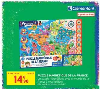 Puzzle Magnétique de la France