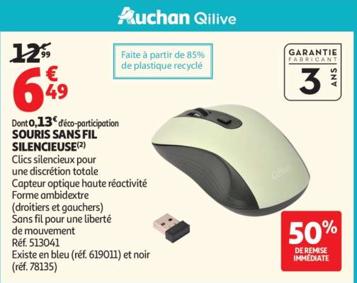 SOURIS SANS FIL SILENCIEUSE
