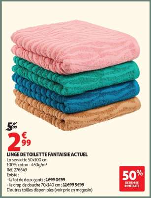 Linge De Toilette Fantaisie Actuel