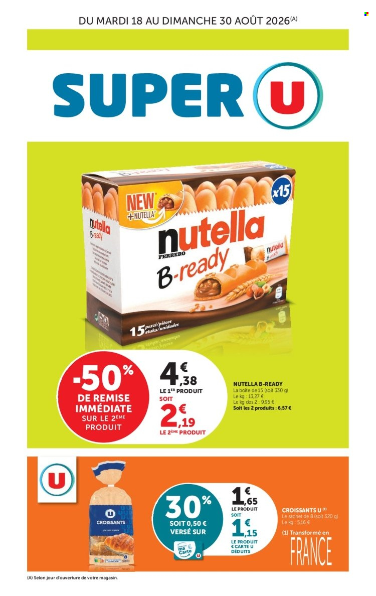 Catalogue SUPER U - 18.08.2026 - 30.08.2026. Page 1