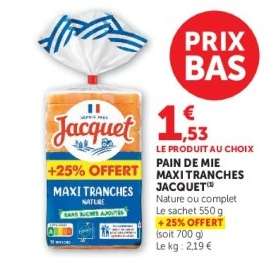 Pain de Mie Maxi Tranches Jacquet
