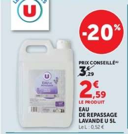 EAU DE REPASSAGE LAVANDE U 5L