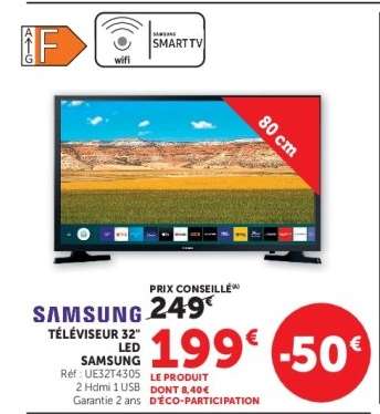 SAMSUNG TÉLÉVISEUR 32" LED