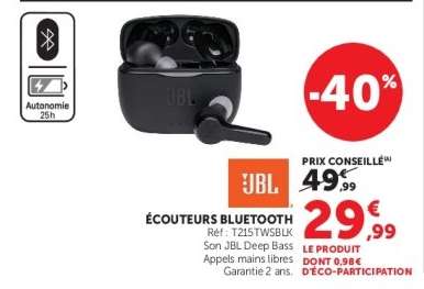 ÉCOUTEURS BLUETOOTH JBL