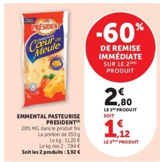 Emmental Pasteurisé Président