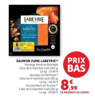 SAUMON FUMÉ LABEYRIE