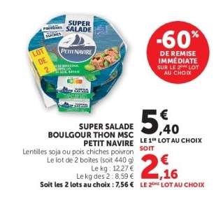SUPER SALADE BOULGOUR THON MSC PETIT NAVIRE