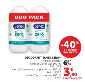 DEODORANT SANEX ZERO