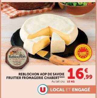 Reblochon AOP de Savoie Fruiter Fromagerie Chabert