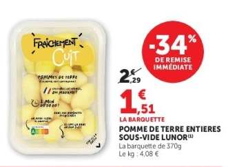 POMME DE TERRE ENTIÈRES SOUS-VIDE LUNOR