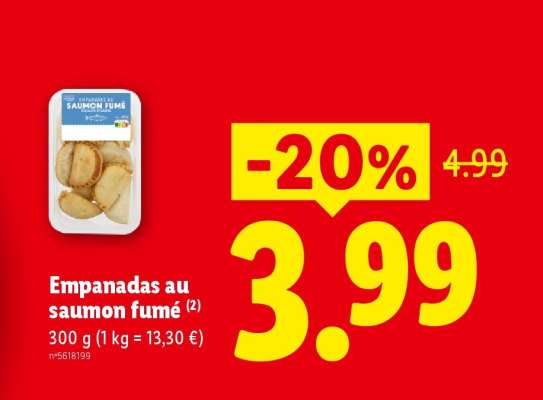 Empanadas au saumon fumé
