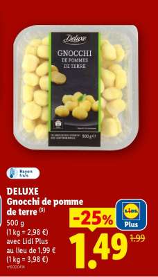 DELUXE Gnocchi de pomme de terre