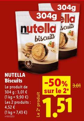 NUTELLA BISCUITS