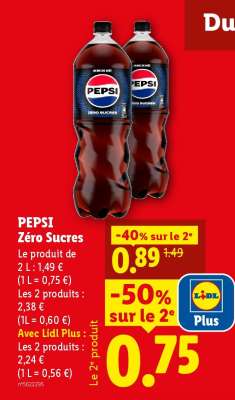 Pepsi Zéro Sucres