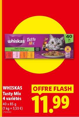 WHISKAS Tasty Mix 4 variétés