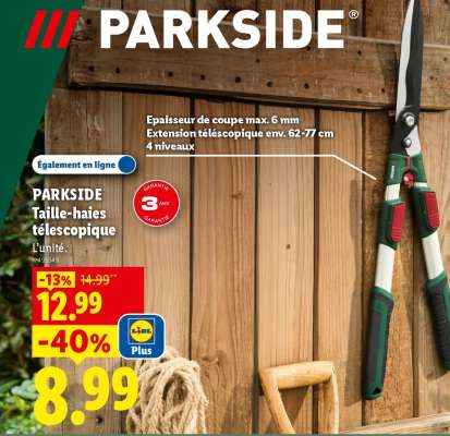 PARKSIDE Taille-haies télescopique