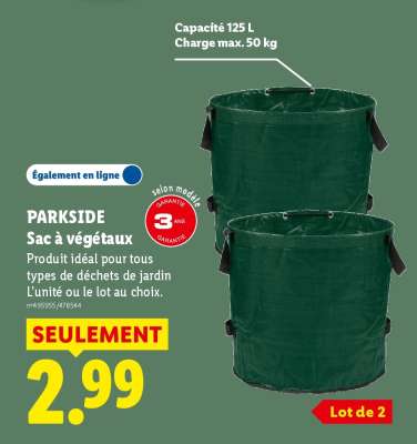 PARKSIDE Sac à végétaux